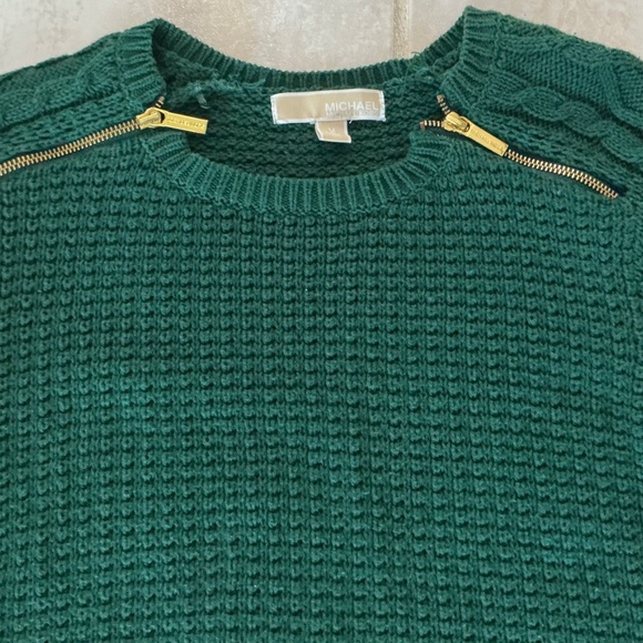 Michael Kors Sweater M Chunky Knit Cable Preppy Academia Classic Retro Autumn - Picture 2 of 9